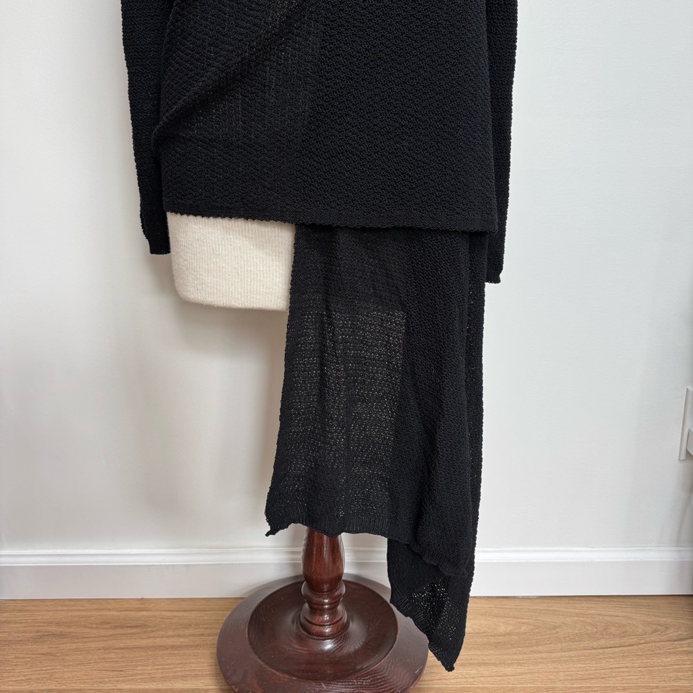 Ruti Haven Knit Wrap Cardigan Women S/M Drapey Crossover Relaxed - Picture 4 of 13